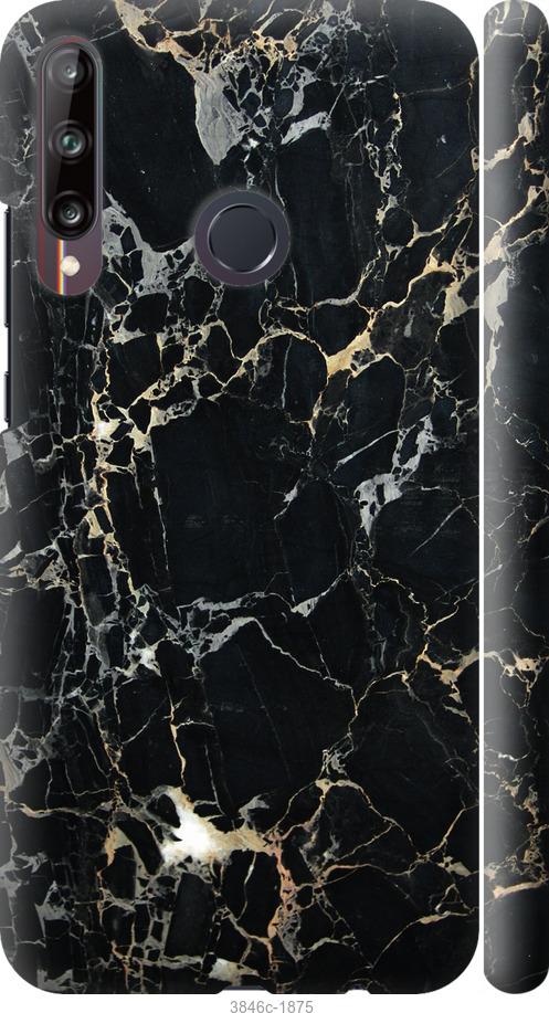 

Чехол на Huawei P40 Lite E Черный мрамор