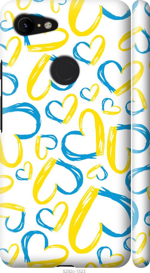 

Чехол на Google Pixel 3 XL Сердца UA