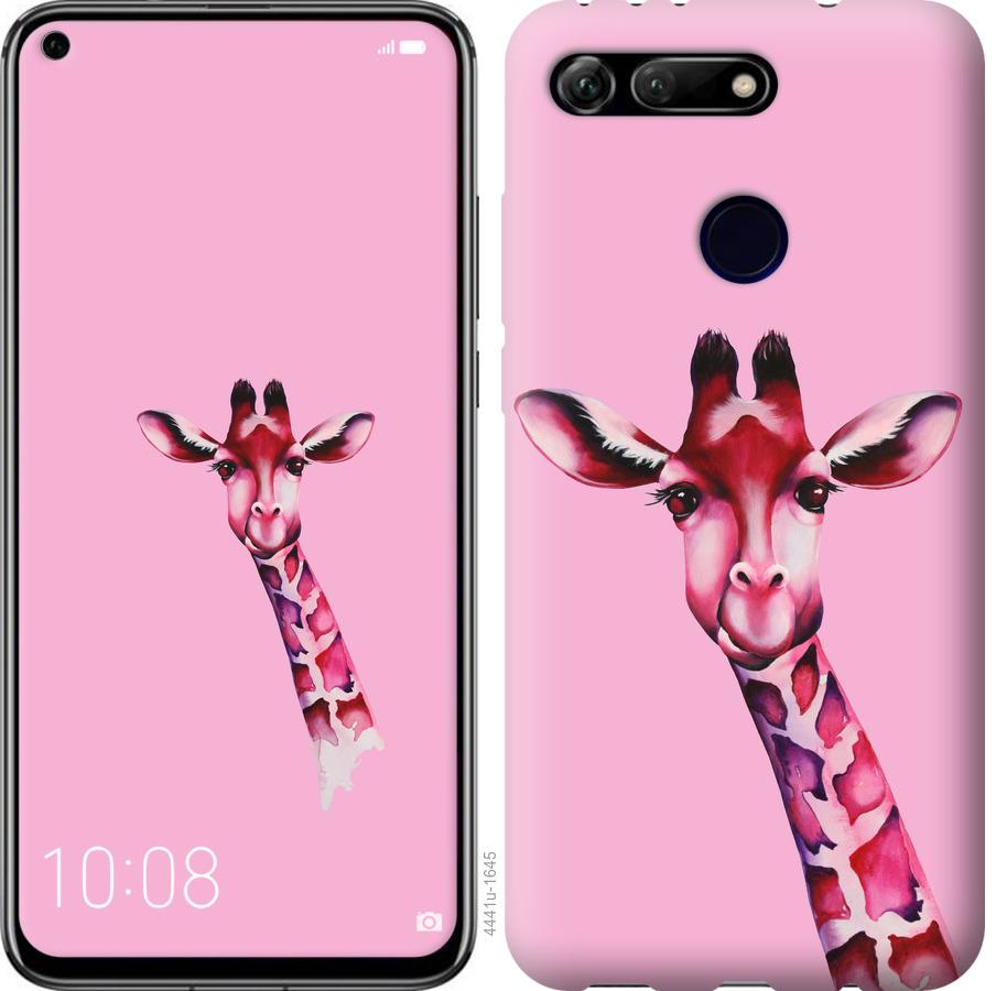 

Чохол на Huawei Honor View 20 Рожева жирафа