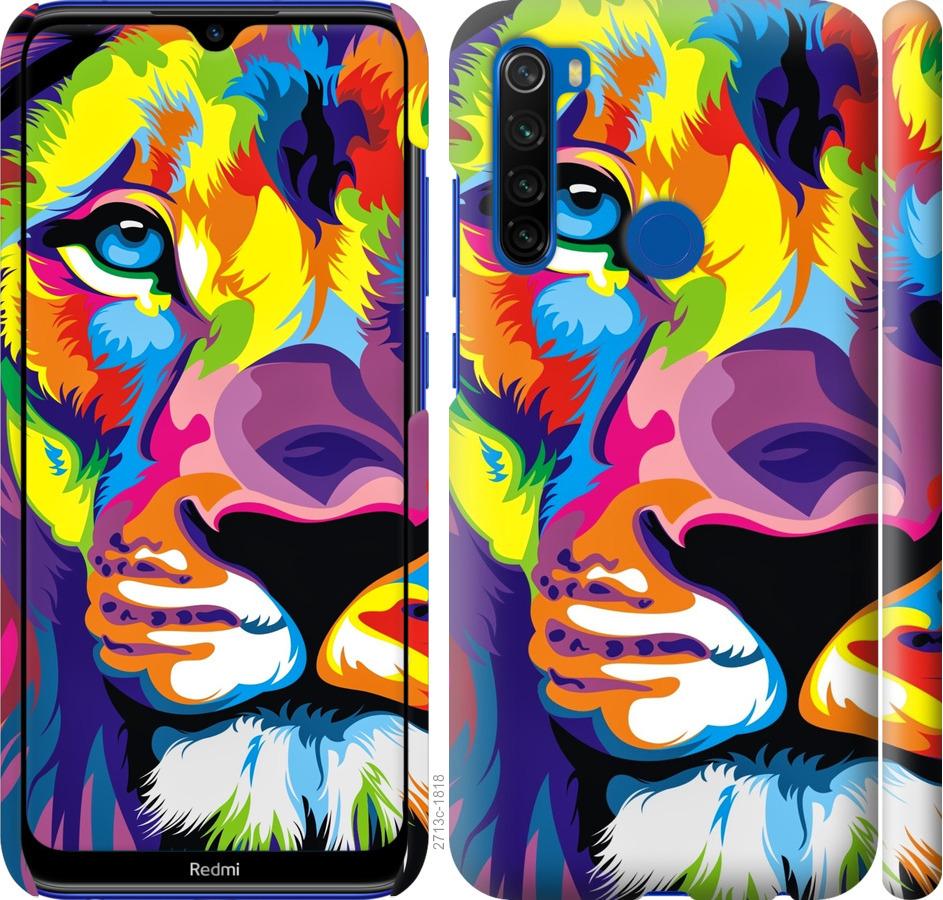 

Чохол на Xiaomi Redmi Note 8T Різнобарвний лев