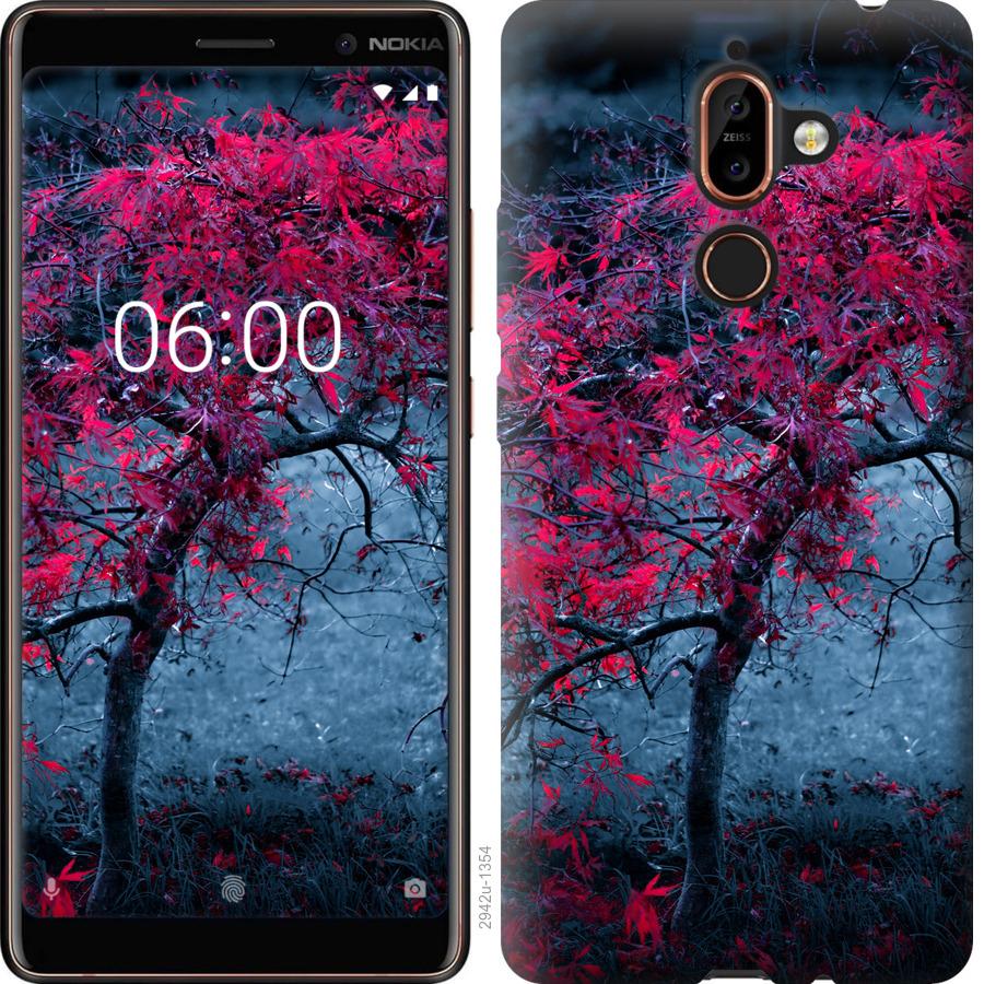 

Чохол на Nokia 7 Plus Дерево з яскравими листям