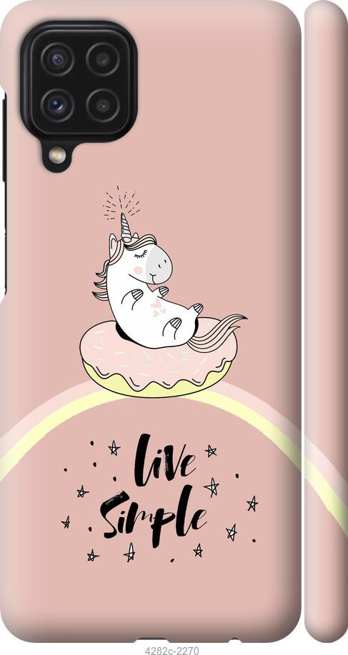 

Чехол на Samsung Galaxy A22 A225F Единорожка в пончике