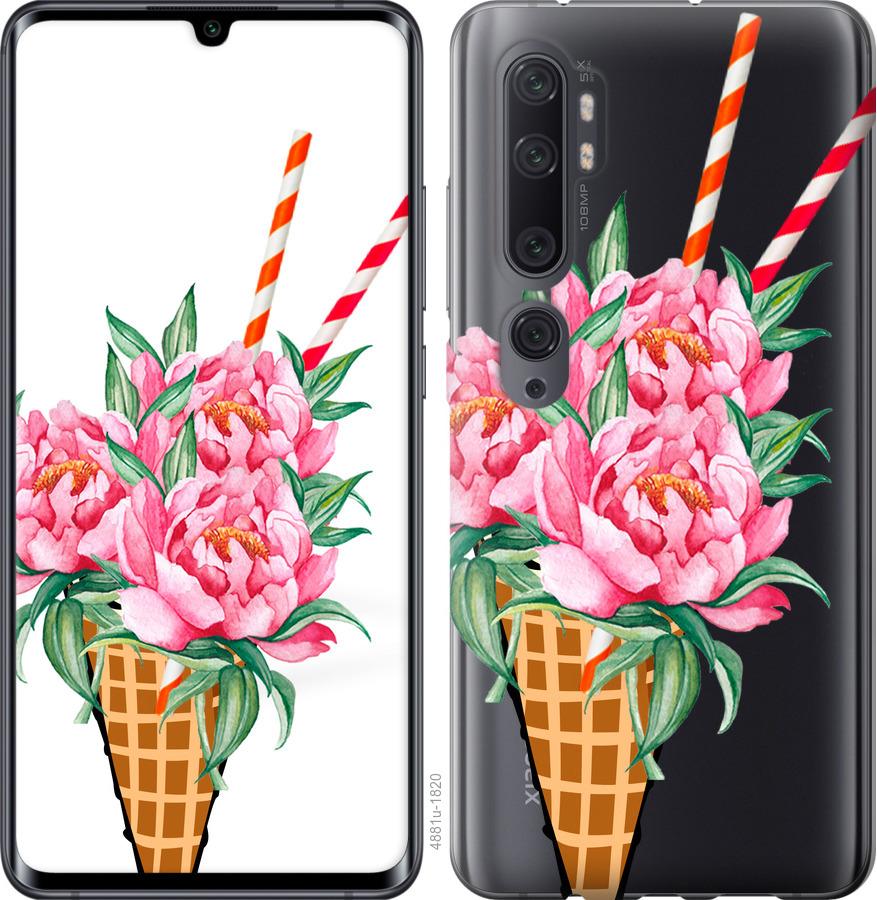 

Чохол на Xiaomi Mi Note 10 Lite Морозиво-піони