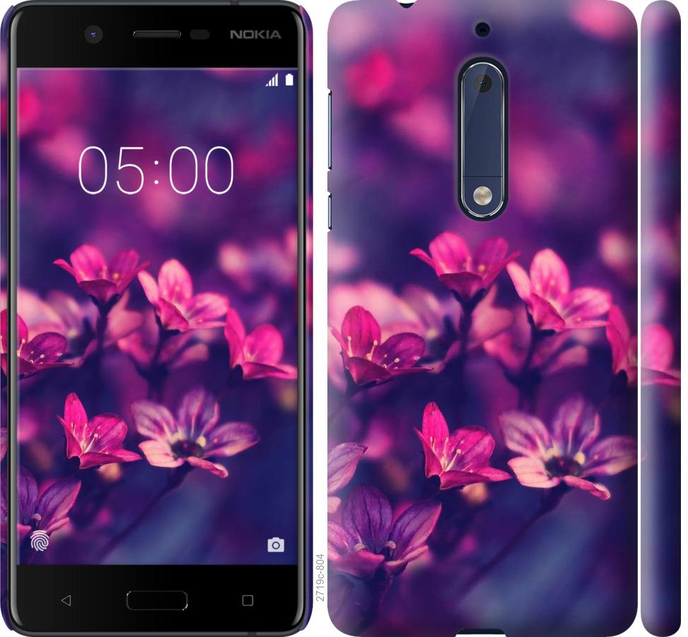 

Чохол на Nokia 5 Пурпурні квіти