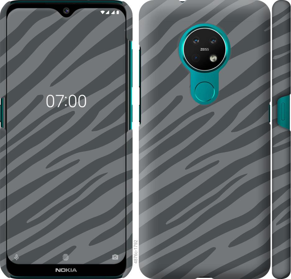 

Чехол на Nokia 6.2 Серая зебра