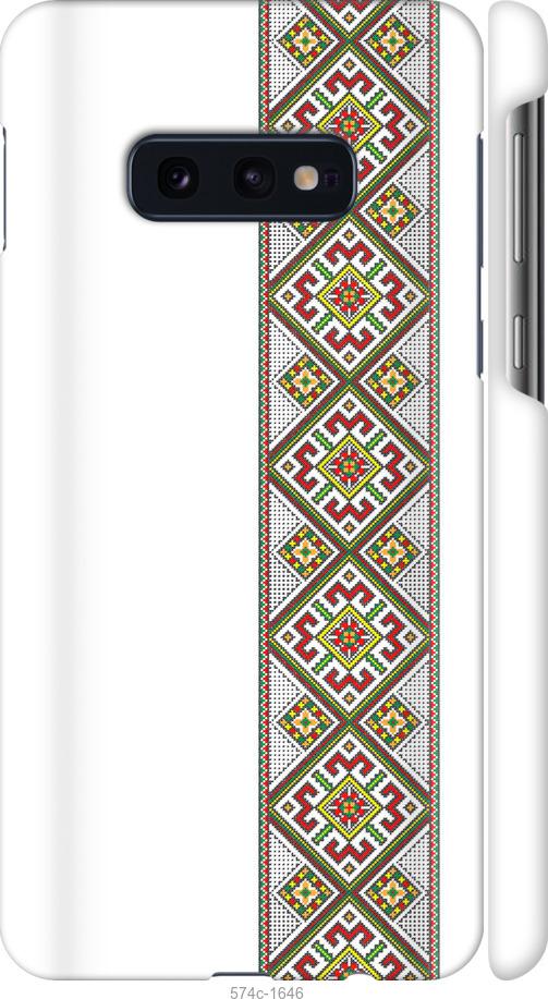 Чехол на Samsung Galaxy S10e Вышиванка 8