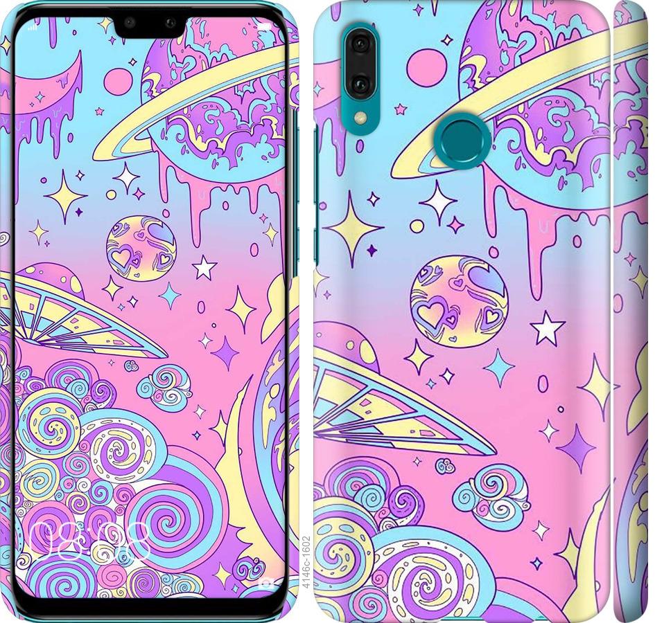 

Чохол на Huawei Y9 2019 Рожева галактика