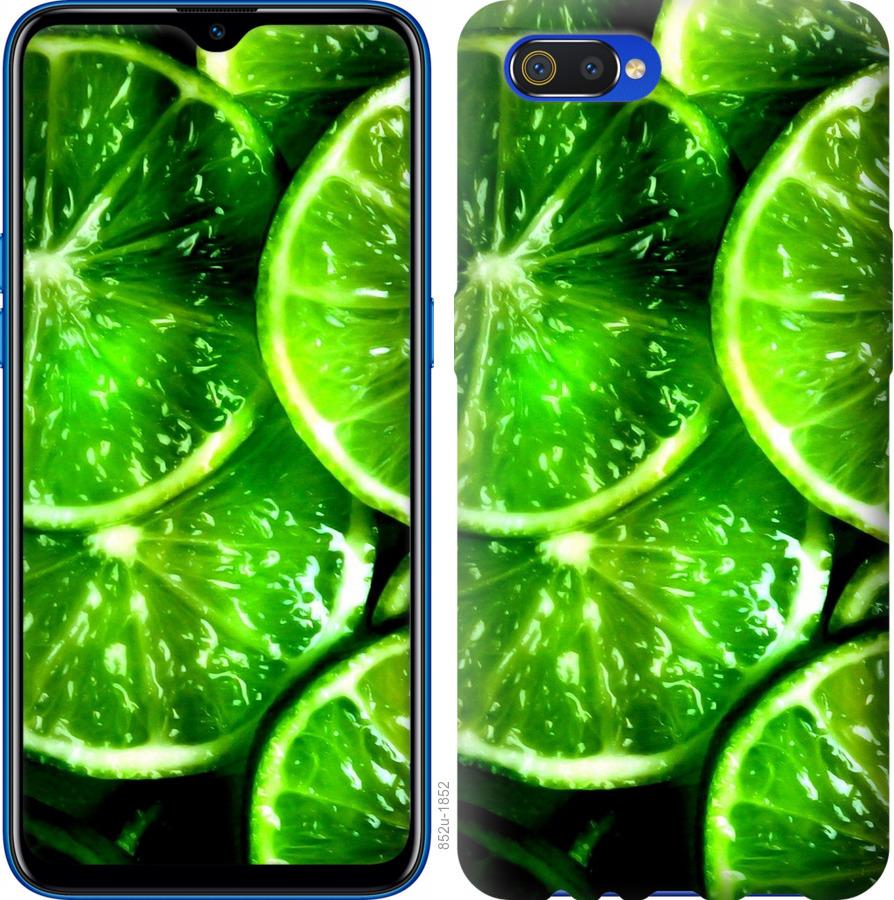 

Чохол на Realme C2 Зелені часточки лимона