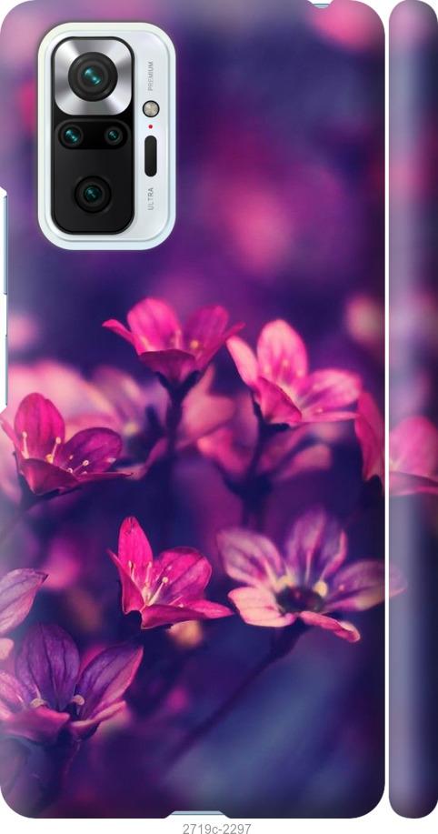 

Чехол на Xiaomi Redmi Note 10 Pro Пурпурные цветы