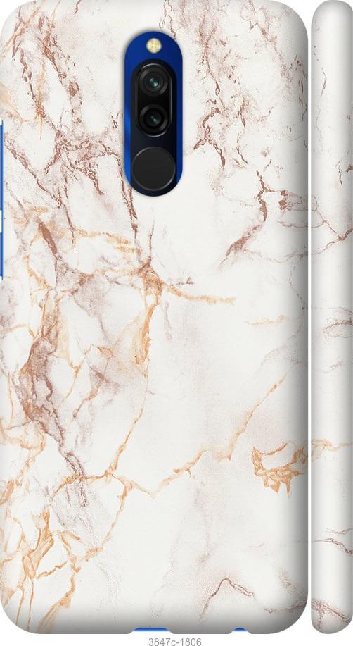 

Чехол на Xiaomi Redmi 8 Белый мрамор
