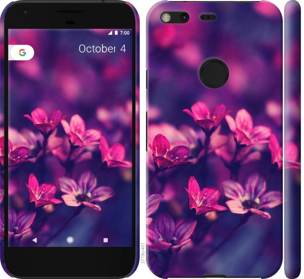 

Чохол на Google Pixel XL Пурпурні квіти