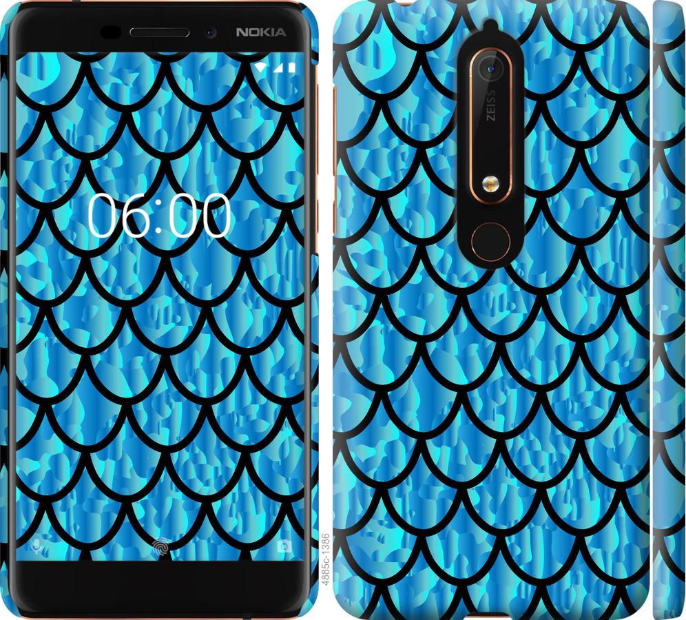 

Чехол на Nokia 6 2018 Чешуя