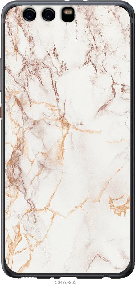 

Чехол на Huawei P10 Plus Белый мрамор