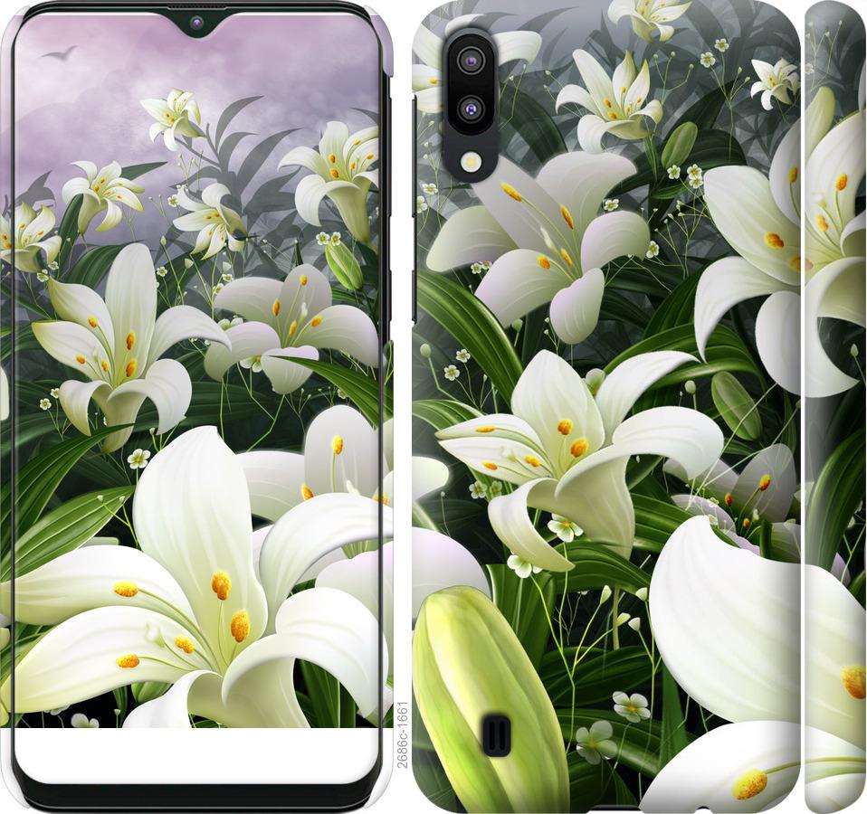 

Чохол на Samsung Galaxy M10 білі лілії