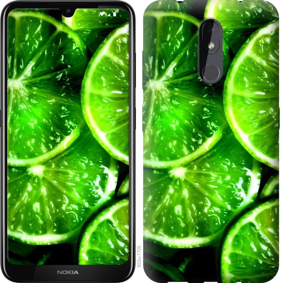 

Чохол на Nokia 3.2 Зелені часточки лимона