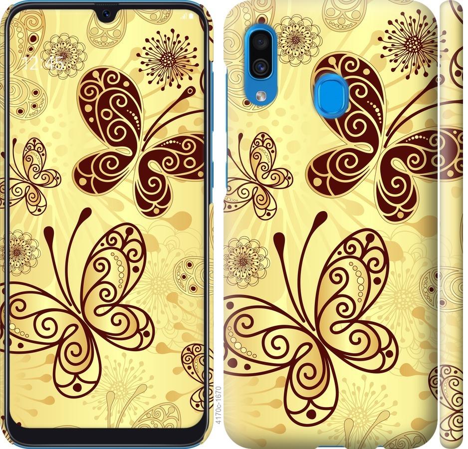 

Чехол на Samsung Galaxy A20 2019 A205F Красивые бабочки