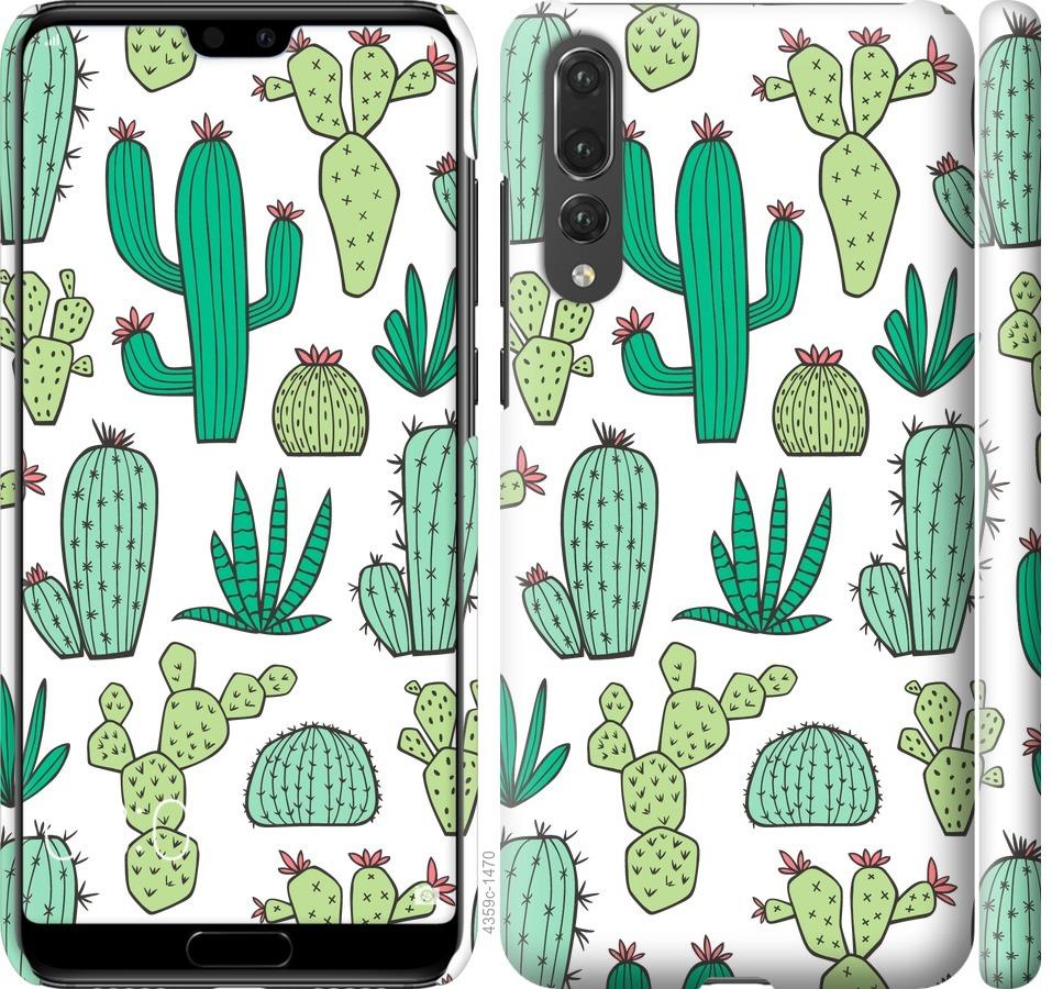 

Чехол на Huawei P20 Pro кактусы 2