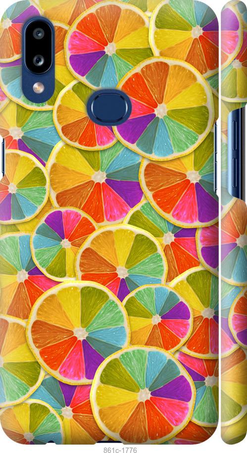 Чохол на Samsung Galaxy A10s A107F Різнокольорові часточки лимона