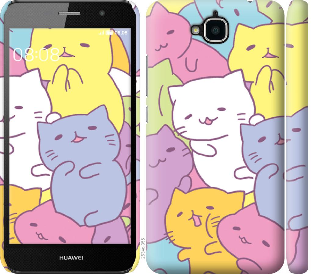 

Чехол на Huawei Y6 Pro Котики