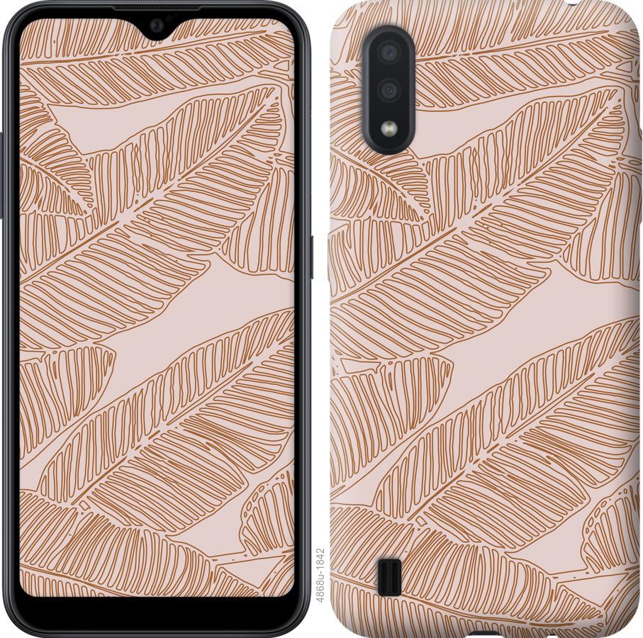 

Чохол на Samsung Galaxy A01 A015F Листя банана