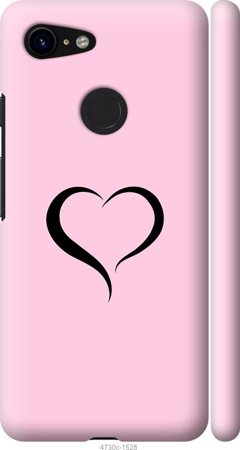 

Чехол на Google Pixel 3 Сердце 1