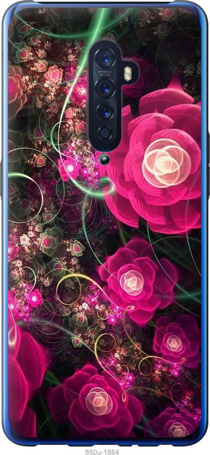 

Чехол на Oppo Reno 2 Абстрактные цветы 3