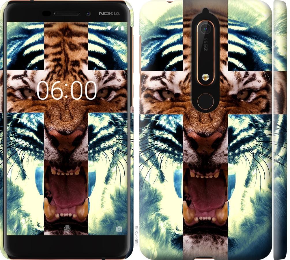 

Чохол на Nokia 6.1 Злий тигр