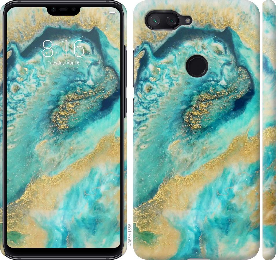 

Чехол на Xiaomi Mi 8 Lite Green marble