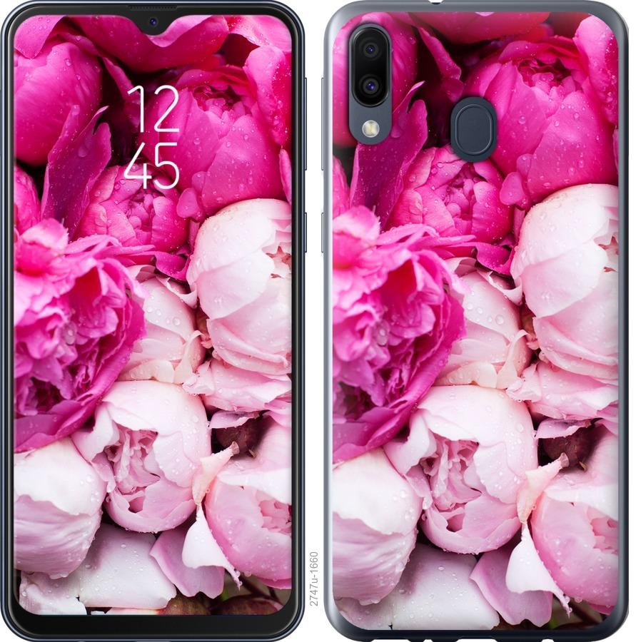 

Чохол на Samsung Galaxy M30 Рожеві півонії