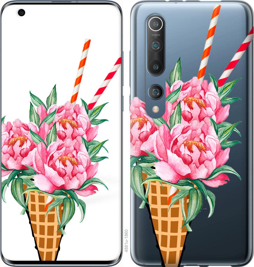 

Чохол на Xiaomi Mi 10 Морозиво-піони