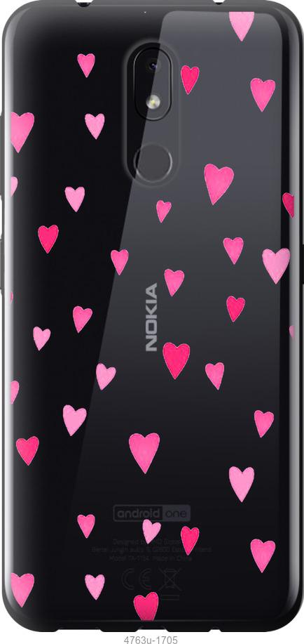 

Чехол на Nokia 3.2 Сердечки 2