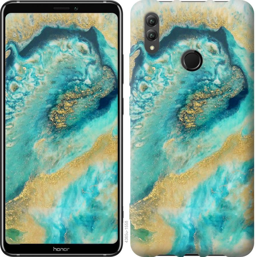 

Чехол на Huawei Honor Note 10 Green marble