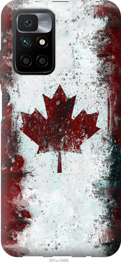Чехол на Xiaomi Redmi 10 Флаг Канады