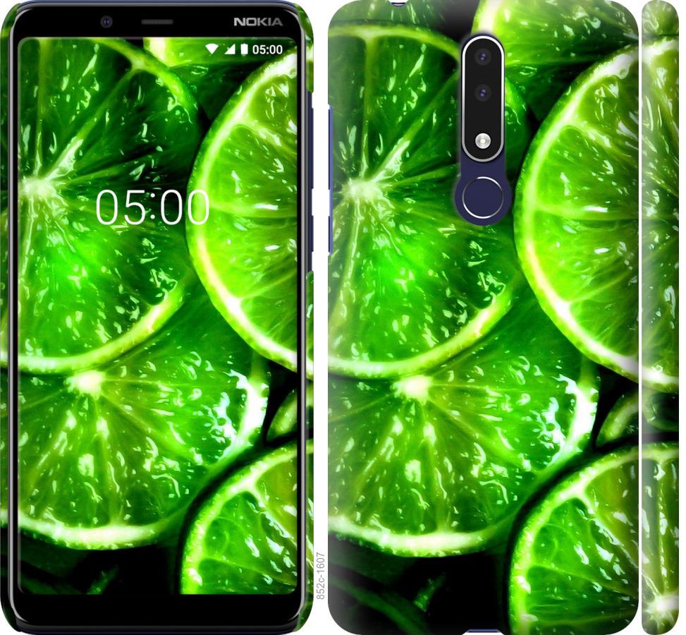 

Чохол на Nokia 3.1 Plus Зелені часточки лимона