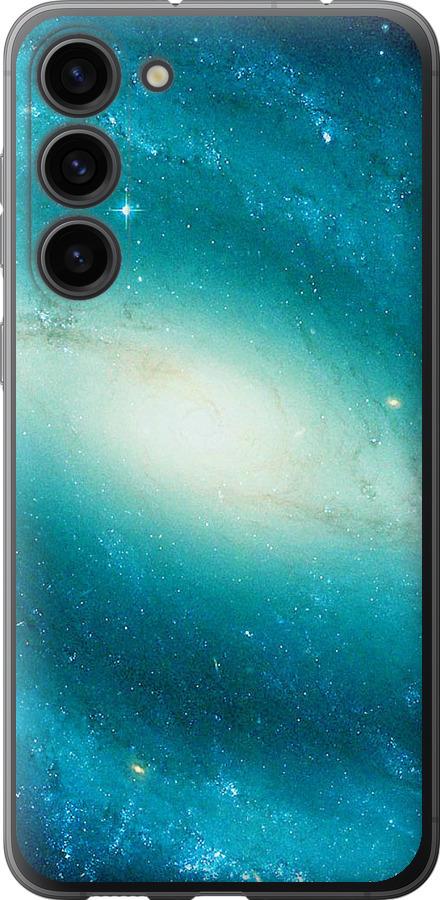 Чехол на Samsung Galaxy S23 Plus Голубая галактика