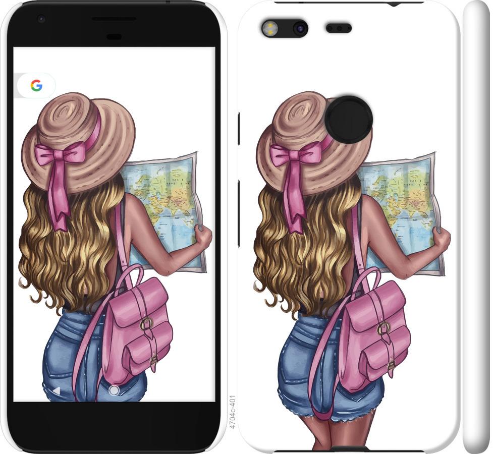 

Чохол на Google Pixel XL Дівчина з картою