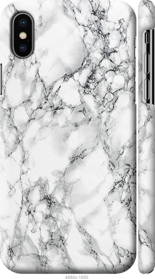 

Чехол на iPhone XS Мрамор белый