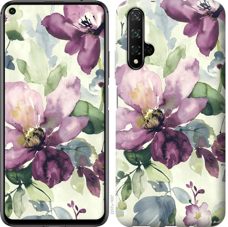

Чохол на Huawei Honor 20 Квіти аквареллю