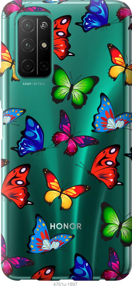 

Чехол на Huawei Honor 30S Красочные мотыльки
