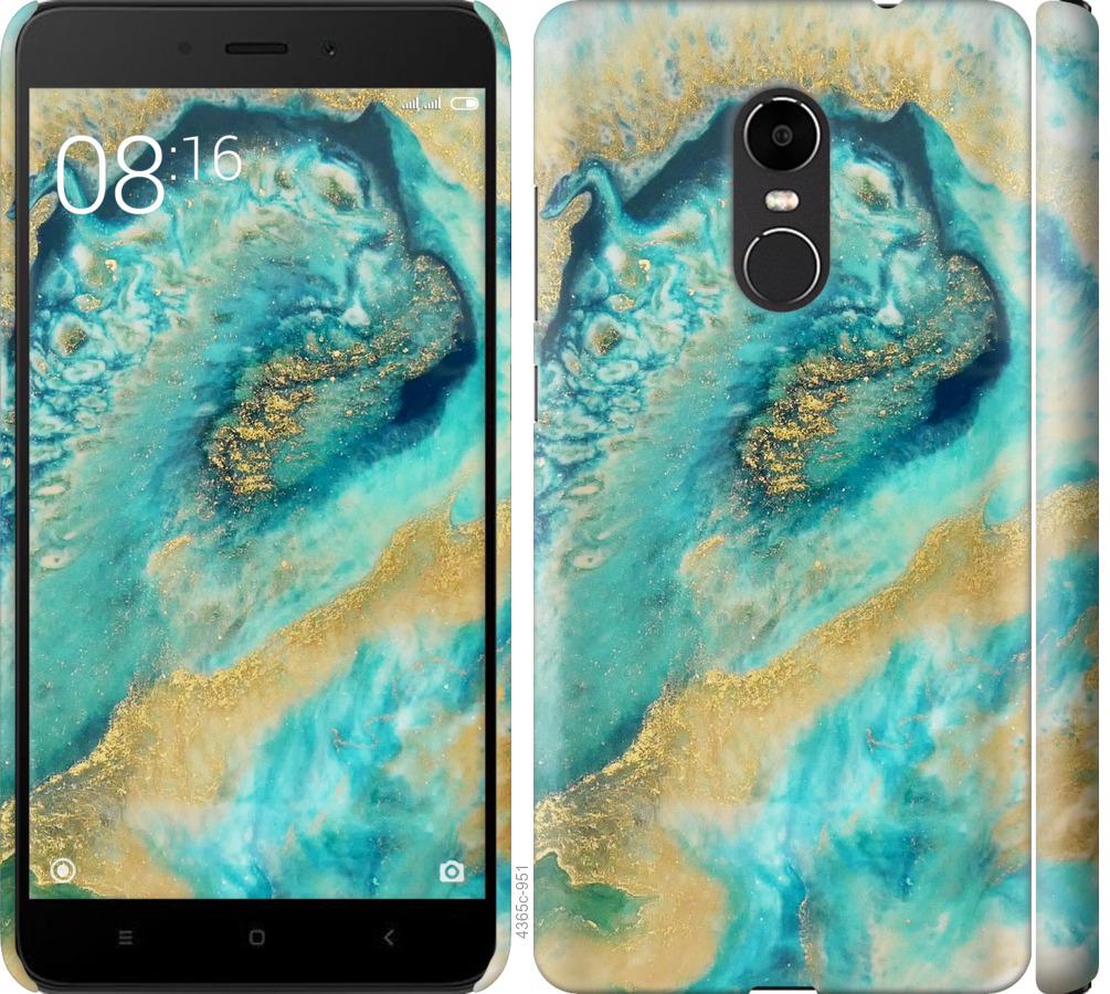 

Чехол на Xiaomi Redmi Note 4X Green marble