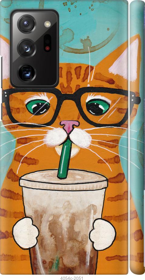 

Чехол на Samsung Galaxy Note 20 Ultra Зеленоглазый кот в очках