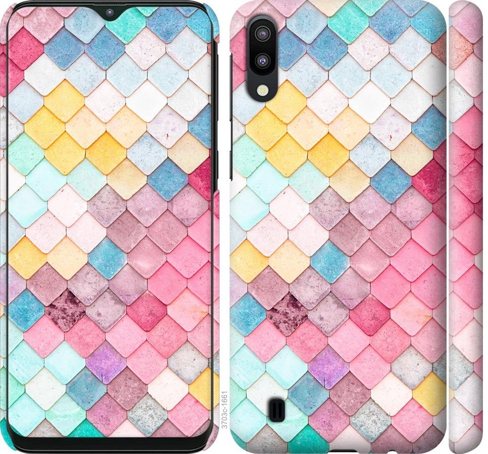 

Чехол на Samsung Galaxy M10 Красочная черепица