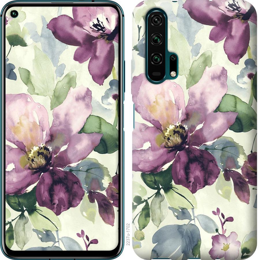 

Чохол на Huawei Honor 20 Pro Квіти аквареллю