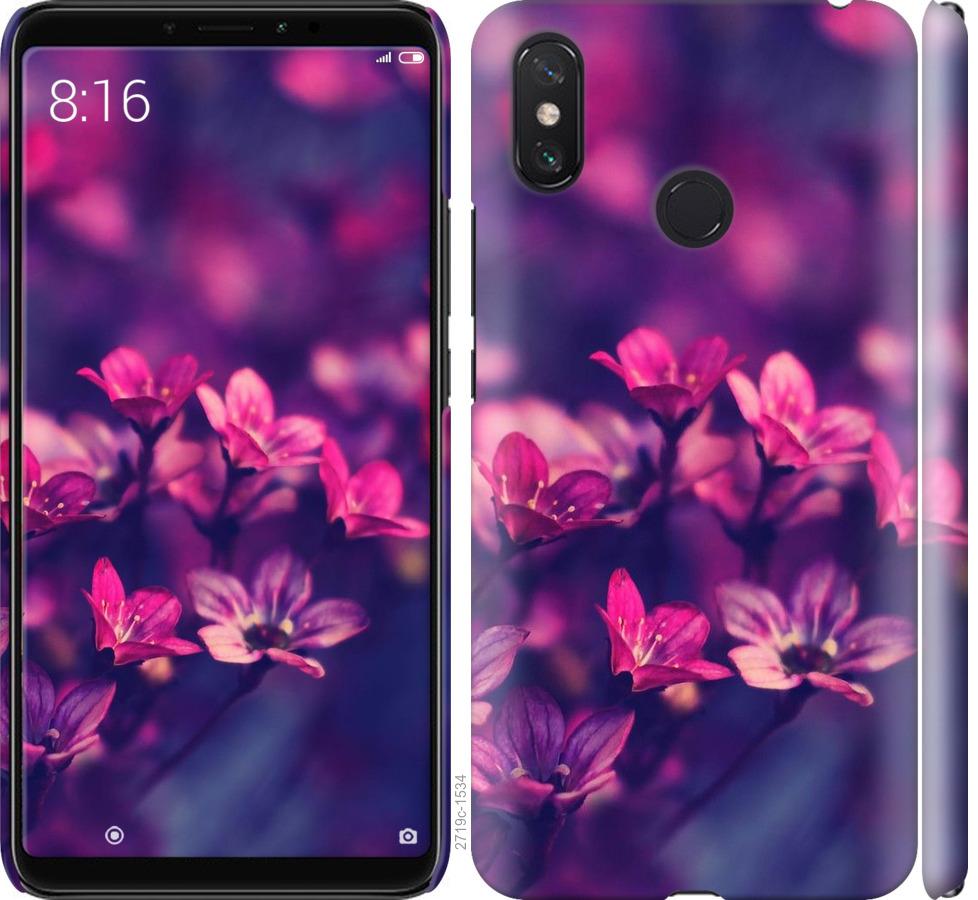 

Чохол на Xiaomi Mi Max 3 Пурпурні квіти
