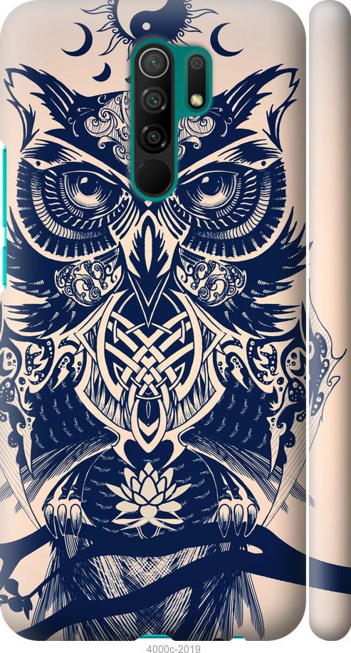 

Чехол на Xiaomi Redmi 9 Узорчатая сова