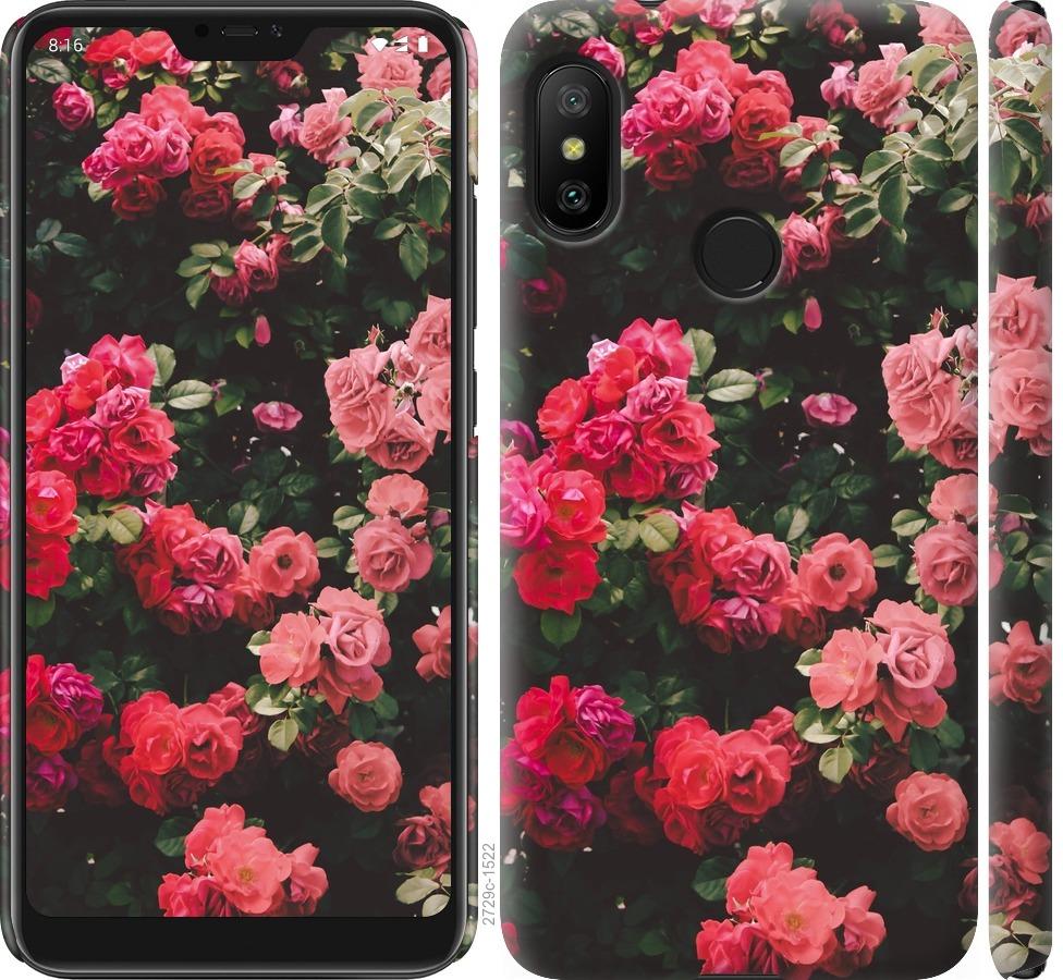 

Чехол на Xiaomi Redmi 6 Pro Куст с розами