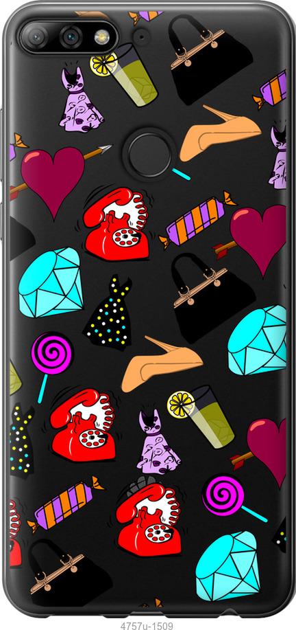 

Чохол на Huawei Y7 Prime 2018 stickers