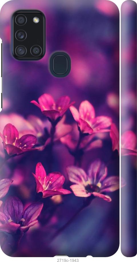 

Чехол на Samsung Galaxy A21s A217F Пурпурные цветы