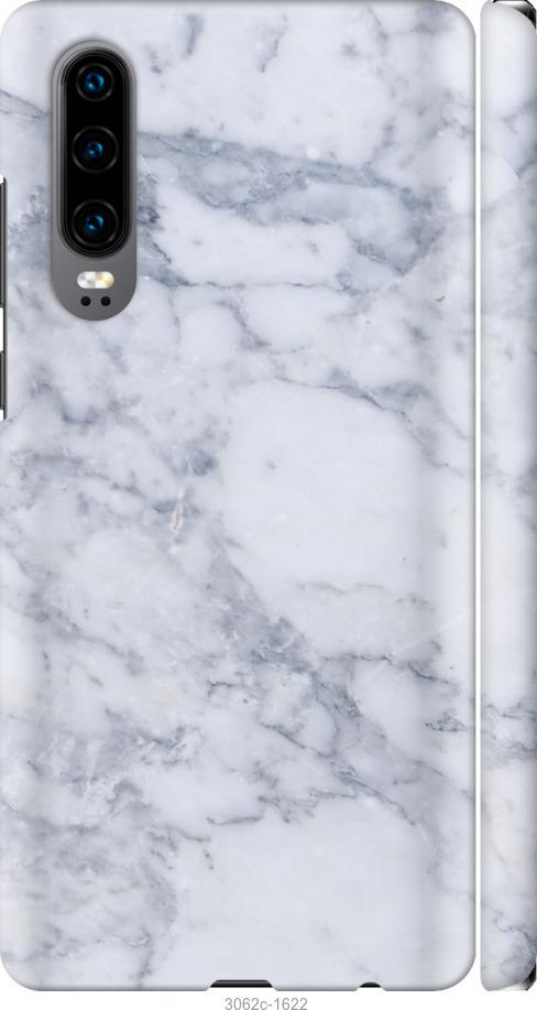 

Чехол на Huawei P30 Голубой мрамор