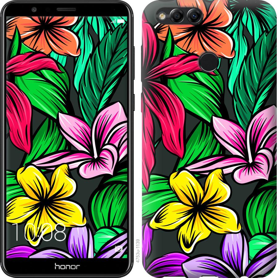 

Чохол на Huawei Honor 7X Тропічні квіти 1
